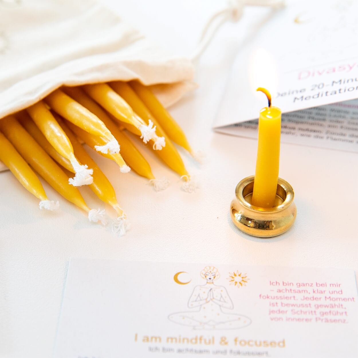 20-Minuten-Kerzen für Meditation & Achtsamkeit