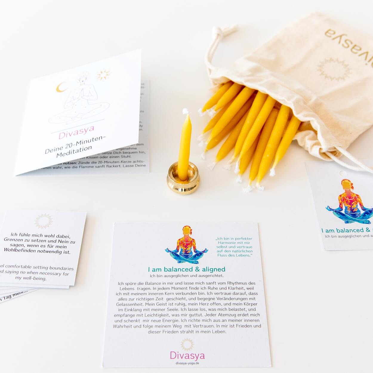 20-Minuten-Kerzen für Meditation & Achtsamkeit